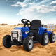 Rigo Kids Electric Ride On Car Tractor Toy Cars 12V Blue - Mekamart Australia