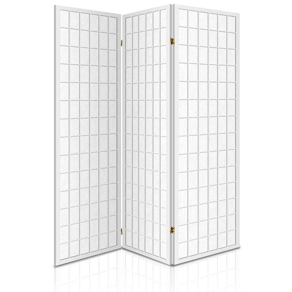 Artiss 3 Panel Room Divider Screen 131x179cm White - Mekamart Australia