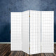 Artiss 4 Panel Room Divider Screen 174x179cm White - Mekamart Australia