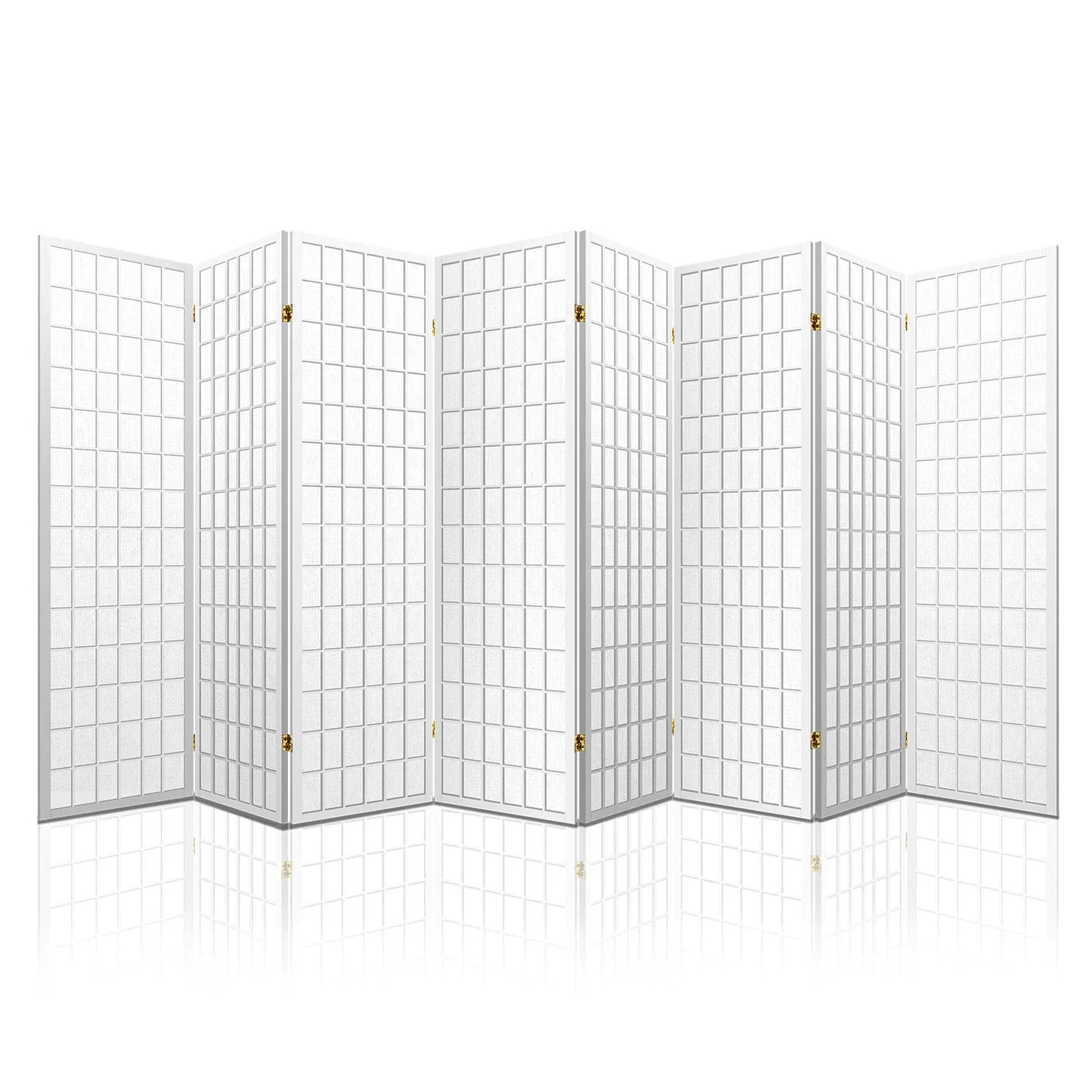 Artiss 8 Panel Room Divider Screen 348x179cm White - Mekamart Australia