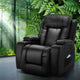 Artiss Recliner Chair Electric Heated Massage Chairs Faux Leather Cabin - Mekamart Australia