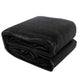 Instahut Shade Sail 3x6m Rectangle 280GSM 98% Black Shade Cloth - Mekamart Australia