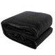 Instahut Shade Sail 4x6m Rectangle 280GSM 98% Black Shade Cloth - Mekamart Australia