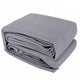 Instahut Shade Sail 6x8m Rectangle 280GSM 98% Grey Shade Cloth - Mekamart Australia