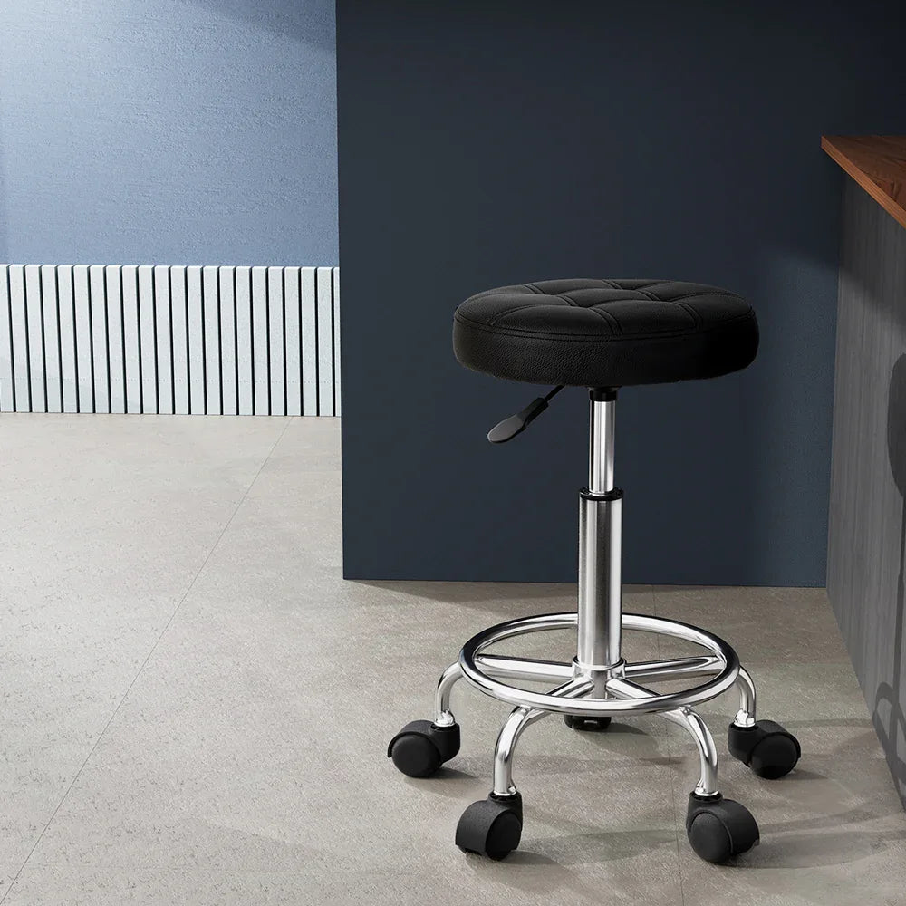 Artiss Salon Stool Round Swivel Chairs - Mekamart Australia