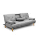 Artiss Sofa Bed 188CM Grey Faux Linen - Mekamart Australia