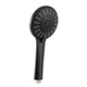 Handheld Shower Head 4.5" High Pressure 5 Modes Poweful Round Black - Mekamart Australia