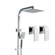 Cefito 10'' Rain Shower Head Set Handheld Square High Pressure Twins Tap Chrome - Mekamart Australia