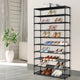 Artiss Shoe Rack Cabinet Stackable 50 Pairs 10-Tier Black - Mekamart Australia