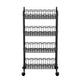 Artiss 4-Tier Shelving Unit Adjustable Garage Storage Kitchen Rack With Wheels - Mekamart Australia