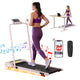 Everfit 3 in 1 Treadmill Electric Walking Pad Incline Under Desk 380mm Pink