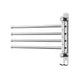 Towel Rail Rack Holder 4 Bars Wall Mounted Stainless Steel Swivel Hanging Hook - Mekamart Australia
