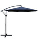 Instahut 3m Outdoor Umbrella Cantilever Beach Garden Patio Navy - Mekamart Australia
