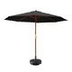 Instahut 3m Outdoor Umbrella w/Base Pole Umbrellas Garden Sun Stand Deck Black - Mekamart Australia
