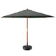 Instahut 3m Outdoor Umbrella w/Base Pole Umbrellas Garden Sun Stand Deck Charcoal - Mekamart Australia