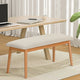 Artiss Dining Bench Upholstery Seat Wooden Chair 106cm - Mekamart Australia