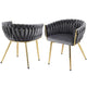 1 Set of 2 Artiss Dining Chairs Velvet Armchair Grey - Mekamart Australia