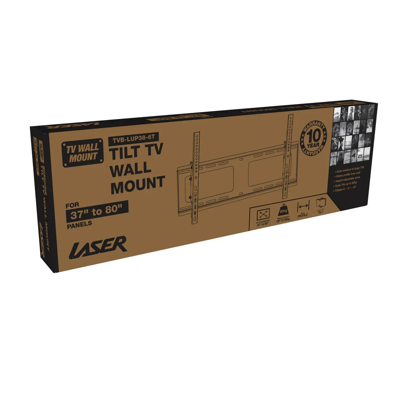Laser Tilt Wall Mount for 37 inches -80 inches Panels - Mekamart Australia