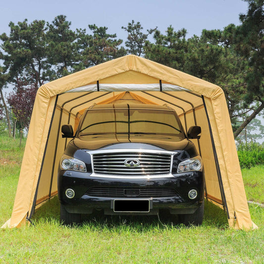 Samland Portable Carport Garage Shelter Canopy Single Size 10x20FT - Mekamart Australia
