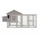 Samland Wooden Outdoor Chicken Coop with Nesting Box, Large Run & Waterproof Roof