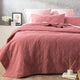 Attwood Vintage Stone Washed Cotton Quilted Rose Coverlet Set by Renee Taylor Queen/King - Mekamart Australia