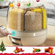rotating storage container, large capacity grain storage, food storage box, sealed food container, kitchen organization, insect proof food storage, moisture proof food storage, airtight canister, Australian pantry - Beige - Size 20L