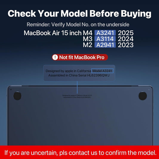 Easy On/Off Magnetic 360° Privacy Screen Filter Compatible with MacBook Air 15.3 inch (2023-2025, M2, M3, M4), Anti-Glare Laptop Privacy Screen Protector with Camera Cover - UV Blocking 90% - Model: A: 3241, A3114, A2941