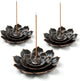 3 Pack Brass Lotus Incense Holder, Incense Sticks Burner, Incense Ash Catcher