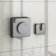 Gray Wall-Mounted Adjustable Clothes Hanger, Space-Saving Laundry Organizer