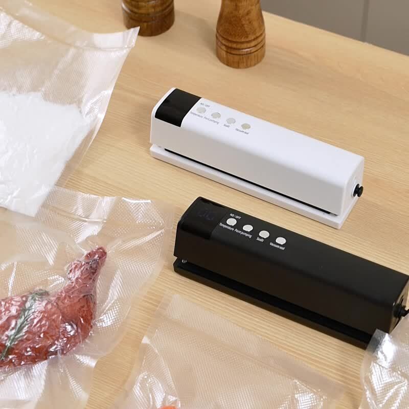 **1pc white Portable Wireless Vacuum Sealer|USB Charging Compact Design, One-Touch Sealing for Long-Lasting Freshness, Ideal for Home & Outdoor Use**