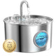 Cat Water Fountain Stainless Steel Cat Fountain Cat Hydration Cat Drinking