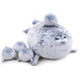 Gray Chubby Seal Plush Pillow with 4 Baby Seals Inside: Soft Stuffed Animal for Kids, Hug Pillow & Room Decor – Perfect Gift for Children