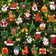 30pcs Mini Christmas Ornaments for Mini Tree Decorations Small Christmas Ornaments Resin Miniatures for Craft Christmas Decor - Mekamart Australia