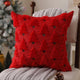 Christmas Pillow Covers 18x18 inch Set of 2 Black Christmas Decorations Soft Plush Faux Fur Wool Xmas Tree Throw Pillow Cases Winter Holiday Decor for Sofa Living Room - Mekamart Australia