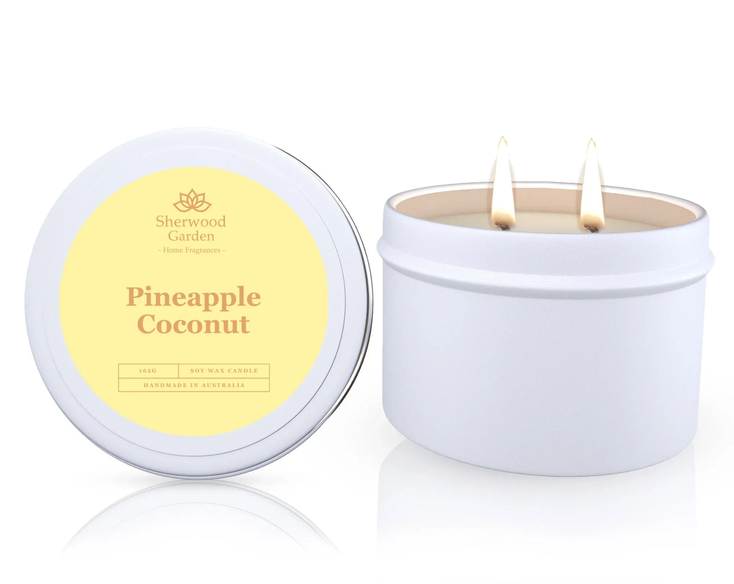 Pineapple Coconut Soy Candle Tin 165g - Mekamart Australia