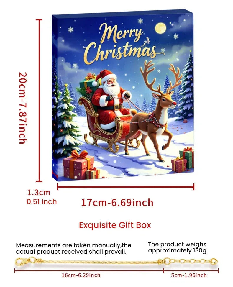 Christmas DIY Jewelry & Craft Advent Calendar(
YD-08,20*17*1.3cm) - Mekamart Australia