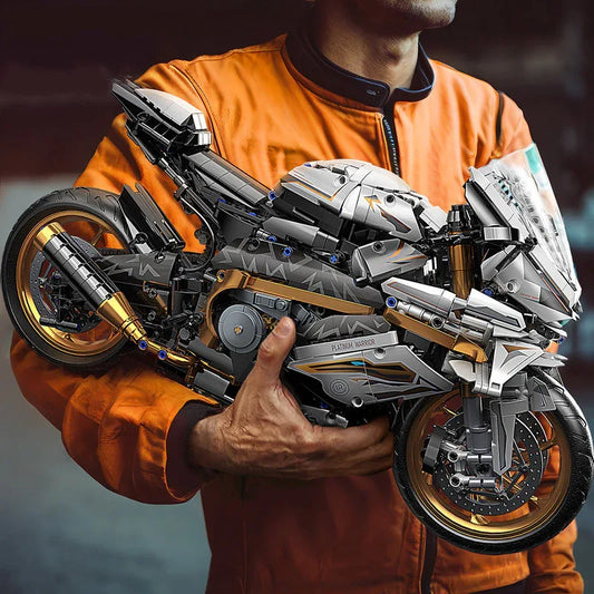 Motorcycle Blocks Model for Teens & Adults - Mekamart Australia