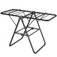 2-Tier Foldable Clothes Drying Rack for Balcony Bay Window-White