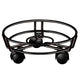 Movable Iron Potted Plant Stand for Home Garden Decoration-Black - Mekamart Australia