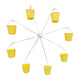 Bird Carousel Toy With Bird Feeder Spinning Garden Decoration