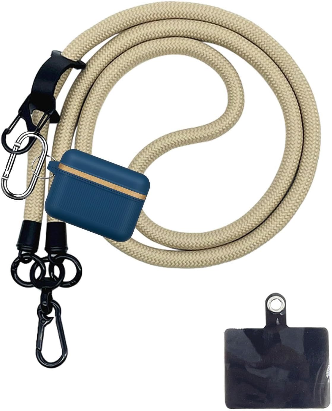 Thick Rope Phone Lanyard 10MM Mobile Strap Neck Holder Compatible with Apple Compatible with Samsung
