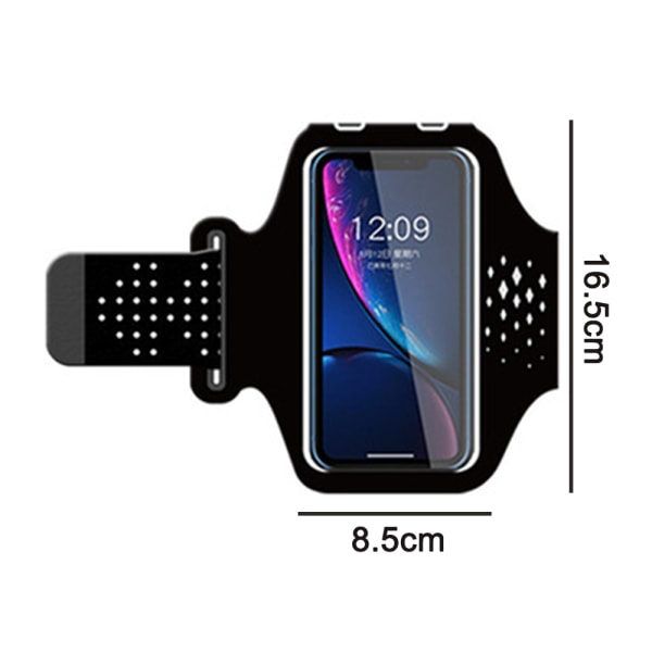 Universal Waterproof Phone Armband, iPhone Samsung, BlackCompatible with