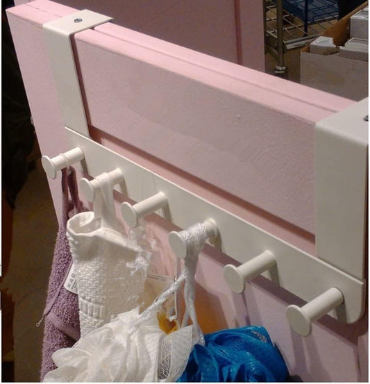 Enudden Over Door Hanger Hooks White Metal Robe Towel Belts