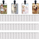 40 Pcs Luggage Tag Blanks - Rectangle Bulk with Belt - MDF Bag Tags - Heat Transfer Double Sides - Keychain Blanks - 2.4x3.8 inch