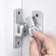 Silvery Barn Door Latches,90/180 Degree Gate Lock,Aluminum Alloy Right Angle Door Lock Latch,Flip Gate Latches Hardware,Door Security Sliding Door Latch Lock fo Cabinets,Barn Door,Bathroom Silvery