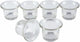 Clear Chunky Glass Lip Votive Candle Holders Tealight Votive Cups for Wedding Proposal, Spa, Aromatherapy, Meditation, 6 Counts by Shxstore Clear