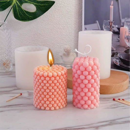 Candle mold, 3D cylindrical molds, geometric modern mold, candle making molds, DIY mold, molds for di_max