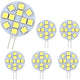 G4 LED Bulb 2W 12-24V Warm White 3000K 200LM Non-Dimmable 12x5050 SMD for Cabinets Compatible with Phillips Oral-B Braun