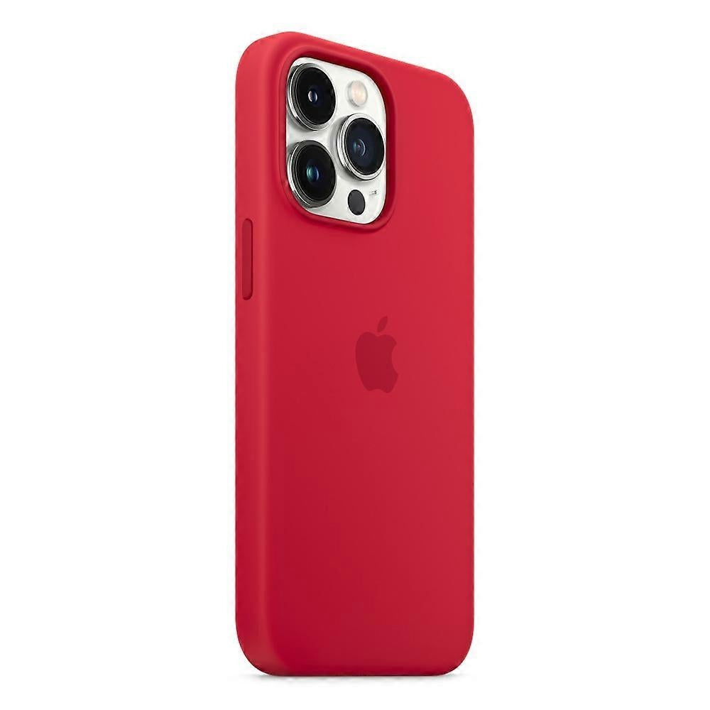 iPhone 14 Pro MagSafe Compatible Liquid Silicone Phone Case with Popover Grip, Perfect Red, MGF Red