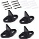 4 Pieces Sliding Door Guide, Pocket Door Guide, Sliding Door Floor Guide, Sliding Barn Door Bottom For Cabinet Door,